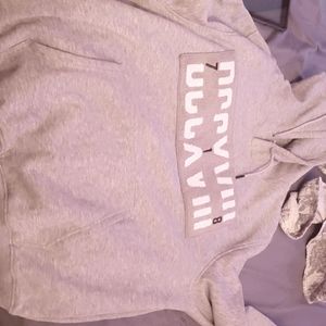 A gray 718 DCCXVIII hoodie